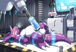 balls bdsm big_balls big_penis bodily_fluids bondage bound claws cum_collecting feral fucking_machine genital_fluids genitals humanoid_genitalia humanoid_penis machine male male/male penetration penile penis penis_milking penis_milking_machine restraints sex_toy solo spread_legs spreading tail teeth toe_claws vein veiny_penis nintendo pokemon generation_1_pokemon nidoking pokemon_(species)