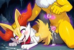 ahegao anthro ascot bodily_fluids cave clothed clothing cum cum_in_mouth cum_inside cum_on_face erection female fur genital_fluids genitals humanoid_genitalia humanoid_penis hypnosis looking_at_another looking_pleasured male male/female mind_control penile penis sex solo spiral_eyes yellow_body yellow_fur stressedout nintendo pokemon braixen generation_1_pokemon generation_6_pokemon hypno_(pokémon) pokemon_(species)
