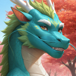 amber_eyes anthro eyelashes male mythology prompt_at_source solo kolfas dragon eastern_dragon mythological_creature mythological_scalie scalie 1:1 headshot_portrait hi_res icon portrait