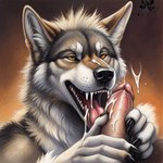 anthro bodily_fluids canid canine canis claws cum cum_drip cum_in_mouth cum_inside cum_on_face dripping duo fellatio first_person_view fitzgerald fur genital_fluids genitals hand_on_penis handjob human human_on_anthro interspecies licking looking_at_viewer male male/male male_pov mammal nude open_mouth oral penile penis penis_lick seductive sex smile teeth tongue tongue_out tuft white_body wolf