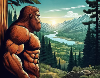 abs anthro beard biceps big_biceps big_deltoids big_forearm_muscles big_muscles big_pecs big_triceps biped blue_eyes brown_beard brown_body brown_facial_hair brown_fur brown_hair brown_tuft cloud dall-e_3 day deltoids detailed_background evergreen_tree facial_hair featureless_chest forearm_muscles forest fur hair humanoid_pointy_ears lake leaning leaning_back leaning_on_tree light light_body light_skin looking_aside male manly mature_anthro mature_humanoid mature_male monotone_body monotone_fur mountain mouth_closed muscular muscular_anthro muscular_arms muscular_humanoid muscular_male nature nature_background nude nude_anthro nude_humanoid nude_male obliques outside pecs pine_tree plant redwood_tree rock serratus side_view sky solo standing sun tree triceps tuft water zenithwolf cryptid humanoid mammal monster primate sasquatch 9:7 detailed digital_drawing_(artwork) digital_media_(artwork) half-length_portrait hatching_(art) hi_res lighting portrait shaded