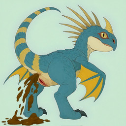 anus bing_image_creator blue_body facial_horn feces female feral fetish filth genitals horn looking_at_viewer looking_back mythology nose_horn pooping pupils pussy raised_tail scat simple slit_pupils solo tail yellow_eyes eclipsetheorca dreamworks how_to_train_your_dragon stormfly deadly_nadder dragon mythological_creature mythological_scalie scalie wyvern cartoon invalid_background hi_res stable_diffusion