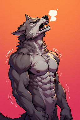 abs anthro athletic athletic_anthro athletic_male biceps fur growth male muscle_growth muscular muscular_anthro muscular_arms muscular_male navel nipples nude pecs solo tail transformation triceps anonymous_director canid canine mammal werecanid werecanine werecreature werewolf hi_res