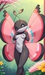 anthro breasts female genitals medium_breasts nude pink_wings pussy solo wings gobabsnow nintendo pokemon arthropod generation_6_pokemon insect pokemon_(species) vivillon invalid_tag absurd_res hi_res