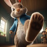 anthro feet foot_focus hindpaw lagomorph leporid male mammal paws peter_rabbit rabbit solo