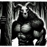 2_horns abs anthro bedroom_eyes biceps big_biceps big_muscles big_triceps biped black_body black_ears black_fur black_mane black_nipples black_pupils bone broad_shoulders claws curved_horn dall-e_3 dark_body dark_fur deltoids detailed_background elbow_tuft fangs finger_claws forearm_muscles forest forest_background front_view fur grey_horn head_horn horn humanoid_hands light long_claws looking_at_viewer male mane manly monotone_body monotone_fur muscular muscular_anthro muscular_arms muscular_male narrowed_eyes nature nature_background night nipples nude nude_anthro nude_male obliques outside pecs plant pose prick_ears pupils ridged_horn seductive serratus sharp_teeth shoulder_tuft skull skull_head snout solo standing teeth thick_neck tree triceps tuft wavy_horn white_claws white_eyes zenithwolf demon monster mythological_creature wendigo 1:1 detailed digital_drawing_(artwork) digital_media_(artwork) greyscale half-length_portrait hatching_(art) hi_res lighting monochrome pen_(artwork) portrait shaded traditional_media_(artwork)