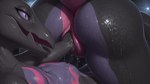 anthro anus black_body bodily_fluids butt dripping duo female female/female fisting fisting_partner genital_fluids genitals high-angle_view navel nude penetration pupils pussy pussy_juice pussy_juice_drip pussy_juice_on_hand pussy_juice_string slit_pupils smile vaginal vaginal_fisting warizard nintendo pokemon generation_7_pokemon pokemon_(species) salazzle scalie hi_res