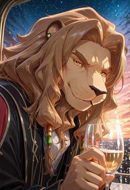 anthro jaralis male mane muscular solo kuri245bo the_rising_of_the_shield_hero felid lion mammal pantherine hi_res