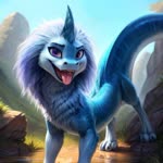 female feral open_mouth solo tongue tongue_out jfurryart605 sisu_(ratld) dragon tail animated webm