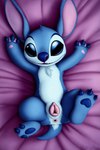 2:3 alien animal_genitalia animal_pussy anus attempted_signature blue_body blue_fur canine_genitalia canine_pussy colored dogbone experiment_(lilo_and_stitch) female feral fur genitals hi_res lilo_and_stitch looking_at_viewer pussy solo stitch_(lilo_and_stitch)