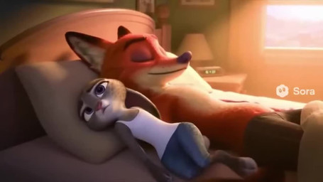 anthro bathroom bed blue_bottomwear blue_clothing blue_jeans blue_pants bottomwear clothed clothing denim denim_clothing dialogue duo female fur furniture green_clothing green_eyes green_shirt green_topwear grey_body grey_fur inside jeans male male/female pants purple_eyes red_body red_fur shirt sound_warning tank_top topwear white_body white_clothing white_fur white_shirt white_tank_top white_topwear novai_(director) disney zootopia judy_hopps nick_wilde canid canine fox lagomorph leporid mammal rabbit animated long_playtime sound story watermark webm