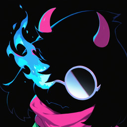 anthro clothing eyewear fire floppy_ears glasses horn male scarf solo anonymous_director deltarune undertale_(series) ralsei bovid caprine goat mammal hi_res
