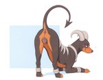 <3 anatomically_correct anatomically_correct_genitalia anatomically_correct_pussy animal_genitalia animal_pussy anus ass_up bedroom_eyes black_body black_fur black_nose blush brown_body brown_fur butt canine_genitalia canine_pussy claws female feral fur genitals horn looking_at_viewer looking_back looking_back_at_viewer multicolored_body multicolored_fur narrowed_eyes nude nude_female orange_body orange_fur pink_anus presenting presenting_anus presenting_hindquarters presenting_pussy pussy quadruped raised_tail rear_view seductive simple_background smile solo spade_tail tail toe_claws white_background verbotenvertex nintendo pokemon canid canine generation_2_pokemon houndoom mammal pokemon_(species) hi_res