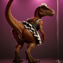 anus bing_image_creator butt clothed clothing dress female genitals looking_at_viewer looking_back maid_headdress maid_uniform partially_clothed pole pussy simple_background solo tail uniform eclipsetheorca dinosaur dromaeosaurid reptile scalie theropod velociraptor hi_res stable_diffusion