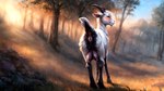 16:9 absurd_res anus big_teats blushing_profusely bovid bovid_horn butt caprine caprine_horn cloven_hooves facial_hair female feral fluffy foggy genitals goat goat_ears goat_horn goatee hi_res hooves horizontal_pupils horn looking_at_viewer looking_back looking_back_at_viewer mammal morning nightdancer nipples pose presenting presenting_hindquarters pupils pussy raised_tail sagging_teats solo teats vaginal_fluids widescreen