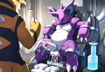 anal anal_penetration anus balls bdsm big_balls big_penis bodily_fluids bondage bound claws cum_collecting feral fucking_machine genital_fluids genitals humanoid_genitalia humanoid_penis machine male male/male penetration penile penis penis_milking penis_milking_machine restraints sex_toy sex_toy_insertion solo spread_legs spreading tail teeth toe_claws vein veiny_penis nintendo pokemon generation_1_pokemon nidoking pokemon_(species)