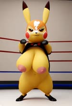 big_breasts breasts clothed clothing clothing_lift exposed_breasts female feral fighting_ring huge_breasts solo jfurryart605 nintendo pokemon generation_1_pokemon pikachu pokemon_(species) 3d_(artwork) animated digital_media_(artwork) hi_res webm