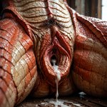 animal_genitalia animal_pussy anthro big_pussy bodily_fluids clitoris crotch_shot cum cum_in_pussy cum_inside cum_on_ground detailed_pussy detailed_scales extreme_close-up female gaping gaping_pussy genital_fluids genitals pubes pussy red_body red_scales scales solo spread_legs spreading thick_thighs director_footlover95 dragon absurd_res detailed hi_res