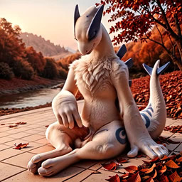 animal_genitalia animal_penis anthro erection fur fur_markings genitals male markings outside penis solo tapering_penis nintendo pokemon zerumi generation_2_pokemon legendary_pokemon lugia pokemon_(species) animated short_playtime webm