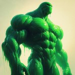 abs biceps big_abs big_biceps big_deltoids big_forearm_muscles big_muscles big_pecs big_trapezius big_triceps biped black_eyes broad_shoulders dall-e_3 deltoids empty_eyes featureless_chest featureless_crotch forearm_muscles glistening glistening_body green_body green_goo huge_abs huge_biceps huge_deltoids huge_forearm_muscles huge_muscles huge_pecs huge_triceps humanoid_hands light male manly monotone_body muscular muscular_arms muscular_humanoid muscular_male not_furry nude nude_humanoid nude_male obliques pecs quads serratus simple_background slime solo standing tan_background thick_neck three-quarter_view trapezius triceps zenithwolf goo_creature goo_humanoid humanoid 1:1 2024 acrylic_painting_(artwork) digital_media_(artwork) digital_painting_(artwork) green_theme hi_res lighting painting_(artwork) portrait shaded three-quarter_portrait traditional_media_(artwork)