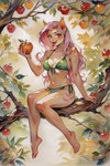 anthro female mlp solo swimsuit_bikini flutterbat_(mlp) fluttershy_(mlp) humanoid hi_res