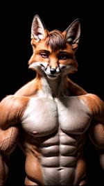 abs anthro armpit_showing bara hands_behind_head male muscular muscular_anthro muscular_male nipples pecs solo solo_focus kludgecopter_(director) canid canine fox mammal invalid_tag animated hi_res webm