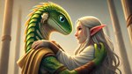 anthro blue_eyes dall-e_3 duo embrace eye_contact fantasy female green_body green_scales hair humanoid_pointy_ears looking_at_another male male/female scales smile white_hair floofymoff elf humanoid lizard reptile scalie 16:9 4k absurd_res hi_res wallpaper widescreen