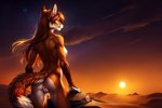 anthro anus breasts canid canine female fox fur genitals hair mammal nenvul nipples nude orange_body presenting pussy solo