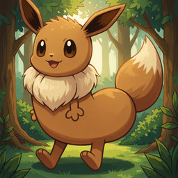 3_toes brown_body brown_eyes brown_fur feet forest fur male plant smile solo tail toes tree thedavid meme_2026 nintendo pokemon dickbutt eevee generation_1_pokemon pokemon_(species) hi_res meme
