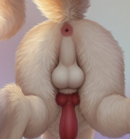 animal_genitalia animal_penis anus balls butt canine_genitalia canine_penis feral fur genitals knot male penis presenting presenting_balls presenting_hindquarters presenting_penis solo tan_body tan_fur canid canine mammal