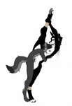 4_toes 5_fingers against_surface anthro anthro_on_anthro anthro_penetrated anthro_penetrating anthro_penetrating_anthro areola arm_around_back arm_around_waist arm_tuft athletic black_body black_fur black_hair black_nose black_pawpads blush bodily_fluids breast_play breasts butt claws countershade_face countershade_legs countershade_torso countershading cum cum_inside digitigrade duo embrace erection eyes_closed facial_scar fangs feet female female_penetrated finger_claws fingers flexible fluffy fluffy_tail fur genital_fluids genitals grey_body grey_fur hair hand_on_leg hand_on_thigh head_between_breasts hindpaw holding_leg hug humanoid_genitalia larger_anthro larger_female larger_penetrated leg_glider_position leg_grab leg_tuft leg_wraps long_legs looking_at_another looking_at_partner looking_pleasured male male/female male_penetrating male_penetrating_female markings multicolored_body multicolored_fur narrowed_eyes navel nipples nude nude_female nude_male on_one_leg one_leg_up pawpads paws penetration penile penile_penetration penis penis_in_pussy pussy raised_leg red_eyes scar seductive sex simple_background size_difference smaller_male smile splits spread_legs spreading standing standing_sex tail teeth thigh_grab toe_claws toes tuft two_tone_body two_tone_fur vaginal vaginal_fluids vaginal_penetration vertical_splits white_background white_body white_fur wraps anonymous_director canid canine canis fox mammal wolf absurd_res hi_res