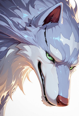 anthro feral kuri245bo male solo campfire_cooking_in_another_world_with_my_absurd_skill fel_(fenrir) canid canine canis mammal wolf hi_res