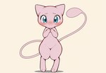 anthro blue_eyes blush cute_expression cute_eyes detailed_eyes female looking_at_viewer pink_body simple_background solo white_background wide_hips synaker nintendo pokemon legendary_pokemon mew pokemon_(species) 2025 colored colorful detailed hi_res sketch wallpaper