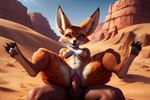 anthro anthro_penetrated blizzard_entertainment breasts canid canine countershading desert duo feet feet_up female fox fur genitals human human_on_anthro human_penetrating interspecies kauket looking_at_viewer looking_pleasured male male/female mammal orange_body orange_fur outside penetration penis pussy sex small_breasts striped_body stripes vaginal vaginal_penetration vulpera warcraft white_body white_countershading world_of_warcraft