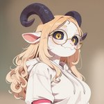 anthro arm_warmers armwear clothing female fur hair hoodie horn looking_at_viewer mythology scales smile solo topwear vee_(veethedragon) white_body white_scales veethedragon dragon furred_dragon mythological_creature mythological_scalie scalie detailed portrait