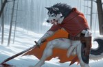 Rating: e
ID: 111999
Date: 2025-06-20 22:24:44 -0400
Status: pending
Score: 2
anthro balls belt belt_buckle black_body black_fur blood blue_eyes bodily_fluids breath canid canine canis cape clothing fluffy fluffy_tail foreskin forest fur genitals hi_res holding_object holding_weapon leather leather_clothing male mammal melee_weapon neck_tuft open_mouth penis plant red_clothing snow snowcheetah solo sword tree tuft weapon white_body white_fur winter wolf post #111999