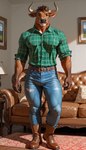 Rating: s
ID: 104010
Date: 2025-05-02 14:31:38 -0400
Status: pending
Score: 1
anthro bahufaru belt bennoc_(bahufaru) black_nose blue_bottomwear blue_clothing blue_jeans blue_pants boots bottomwear bovid bovine brown_belt brown_boots brown_clothing brown_footwear brown_hair brown_hands brown_sofa brown_tail cattle clothing denim denim_clothing footwear furniture green_clothing green_plaid_shirt green_shirt green_topwear hair hi_res highland_cattle holes_in_jeans jeans lamp leather leather_boots leather_clothing leather_couch leather_footwear living_room male mammal muscular painting_(object) pants pattern_clothing pattern_shirt pattern_topwear plaid plaid_clothing plaid_shirt plaid_topwear ripped_jeans rug shirt smile sofa solo topwear worn_jeans post #104010