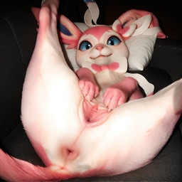 animal_genitalia animal_pussy anus blue_eyes bowtie butt canine_genitalia canine_pussy claws female feral furniture genitals legs_up lying lying_on_sofa nose on_back on_sofa paws pillow pink_body pink_nose presenting presenting_anus presenting_hindquarters presenting_pussy pussy ribbons ribbons_(anatomy) sofa solo spread_legs spread_pussy spreading tail atherionrave nintendo pokemon eeveelution generation_6_pokemon pokemon_(species) sylveon hi_res