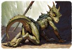 animal_genitalia anthro butt cloaca clothed clothing female genitals green_body green_scales partially_clothed presenting presenting_cloaca presenting_hindquarters scales solo tail_raised yellow_eyes hyperion kobold