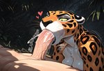 <3 anthro big_penis black_eyes black_lips blush bodily_fluids breasts breath breath_cloud chest_tuft close-up cum cum_in_mouth cum_inside cum_overflow dappled_sunlight depth_of_field disney dripping duo faceless_character faceless_male fellatio female from_side fur genital_fluids genitals green_sclera human_on_anthro human_penetrating interspecies jungle light-skinned_male light_body light_skin lips looking_at_genitalia looking_at_penis looking_down male male/female male_on_anthro medium_breasts motion_lines multicolored_body multicolored_fur narrowed_eyes oral orange_body orange_fur outside penetration penile penis pupils saliva saliva_drip saliva_string sex side_view slit_pupils sound_effects spots spotted_body spotted_fur swallowing text thick_bottom_lip throbbing_penis tuft upper_body vein veiny_penis whiskers white_body white_fur joe420 tarzan_(disney) sabor felid human leopard mammal pantherine 2025 alternate_version_at_source english_text hi_res portrait