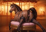 animal_genitalia animal_pussy anus big_anus brown_body equine_pussy female feral genitals looking_at_viewer looking_back lying nude nude_female on_front outside puffy_anus pussy quadruped solo tail_up mare_fan_ultimate equid equine horse mammal