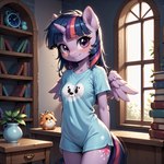 anthro female friendship_is_magic horn smile solo wings nenvul twilight_sparkle_(mlp) equid equine horse mammal my_little_pony pony unicorn hi_res