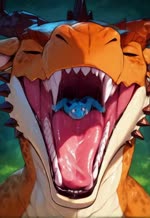 ambiguous_gender bodily_fluids dripping duo feral imminent_vore mouth_shot mythology open_mouth saliva saliva_drip saliva_string size_difference tongue tongue_out vore malen4622 dragon kobold mythological_creature mythological_scalie scalie animated webm