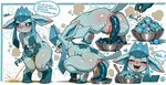 anthro bodily_fluids bowl container dessert feces female feral food genital_fluids ice_cream peeing pooping scat solo urine watersports aiolio nintendo pokemon eeveelution generation_4_pokemon glaceon pokemon_(species) hi_res