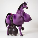 animal_genitalia animal_penis anthro anus balls bent_over big_anus big_balls big_breasts big_penis bodily_fluids breasts cum equine_genitalia equine_penis female fur genital_fluids genitals hooves horn huge_anus huge_balls huge_breasts huge_penis hyper hyper_anus hyper_balls hyper_breasts hyper_genitalia hyper_penis intersex intersex/intersex leaking_cum penis precum presenting presenting_anus puffy_anus purple_body purple_fur realistic realistic_fur simple_background solo vein veiny_balls rudderbuttai(director) equid equine horse mammal unicorn