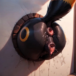 animal_genitalia animal_pussy anus bestiality big_butt big_pussy black_body black_fur bodily_fluids butt canine_genitalia canine_pussy dripping duo female female_on_human female_penetrated feral feral_penetrated free_use fur genital_fluids genitals human_on_feral human_penetrating human_penetrating_female human_penetrating_feral interspecies male male/female male_on_feral male_penetrating male_penetrating_female male_penetrating_feral penetration presenting presenting_anus presenting_hindquarters presenting_pussy public public_use puffy_anus pussy raised_tail restrained sex tail through_wall elkkue nintendo pokemon canid canine eeveelution generation_2_pokemon human mammal pokemon_(species) umbreon animated