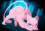 anthro balls genitals looking_at_viewer male penis pink_body solo twinkaton nintendo pokemon generation_1_pokemon legendary_pokemon mammal mew pokemon_(species) hi_res