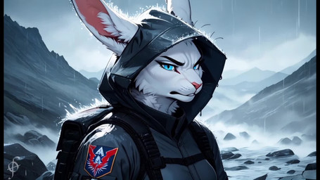anthro death_stranding female mountains scenery solo furryomens snow_(furryomens) lagomorph leporid mammal rabbit unknown_species nsfw animated hi_res webm