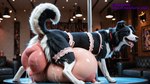 anatomically_correct anatomically_correct_genitalia anatomically_correct_pussy animal_genitalia animal_pussy big_pussy big_teats black_and_white_fur blue_eyes bodily_fluids breath canine_genitalia canine_pussy clothing collar cum cum_drip cum_in_pussy cum_inside dripping drooling female feral furniture genital_fluids genitals huge_teats hyper hyper_genitalia hyper_pussy hyper_teats immobile immobilization in_heat lace lactating large_teats lingerie lingerie_on_feral panting photorealism photorealistic pink_pussy pole puckered_anus pussy raised_tail saliva sofa solo stage strip_club teats rudderbuttai(director) border_collie canid canine canis collie domestic_dog herding_dog mammal pastoral_dog sheepdog hi_res