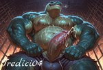 biceps bottomwear clothing male muscular muscular_male pants prison prison_cell smile smiling_at_viewer solo tredici04 alligator alligatorid crocodile crocodilian crocodylid humanoid reptile scalie hi_res